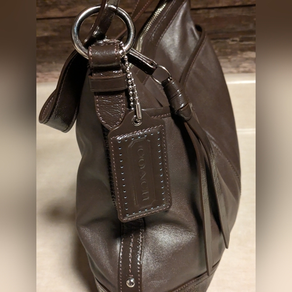 Coach Bag 19726 Beautiful Vintage Mahogany Brown Leather Bag Excellent Condition - Picture 5 of 13